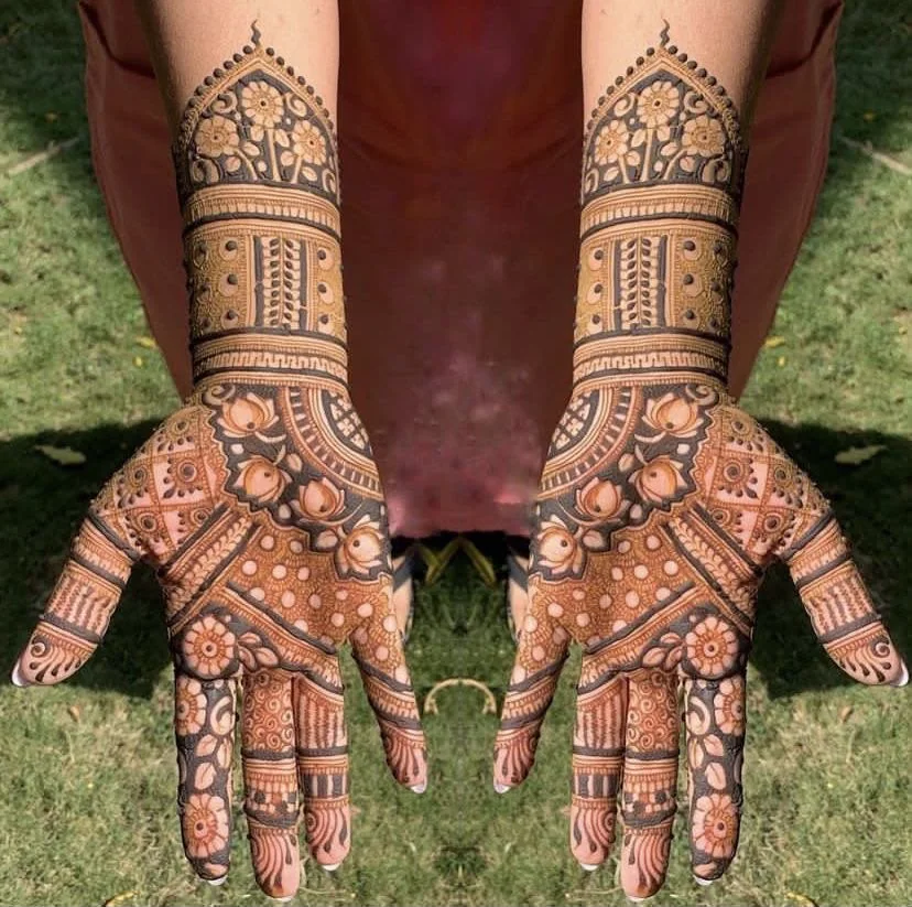 Indian Mehndi — real henna design photo 3