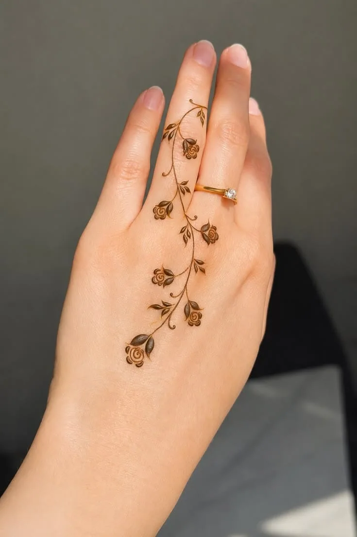 Minimal Henna — real henna design photo 9
